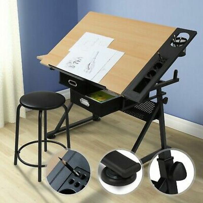 stol za crtanje sa stolicom uredski stol uredski radni stol arhitekt