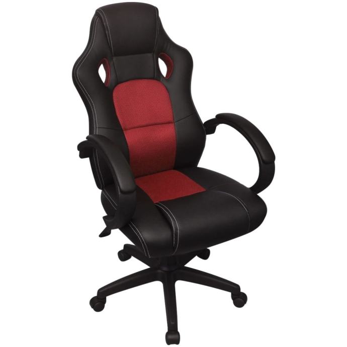 Uredska stolica od Umjetne kože Crvena - NOVO
