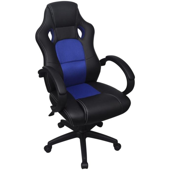 Uredska stolica od Vještačke kože Plava - NOVO