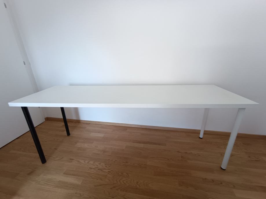 IKEA LINNMON stol 60x200 cm + 4 ADILS noge