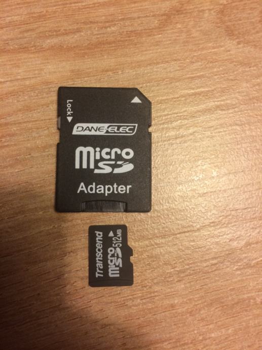 Micro sd adapter i Memory kartica 512 Mb