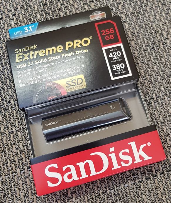 SANDISK Extreme PRO,USB 3.1, 256 GB