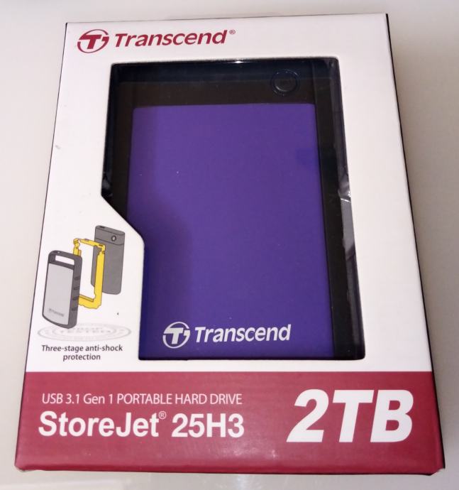 Transcend StoreJet 25H3 2TB USB 3.1 Gen 1 TS2TSJ25H3P