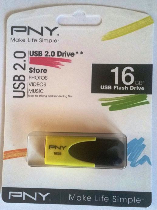 USB FLASH DRIVE 2.0 PNY 16GB