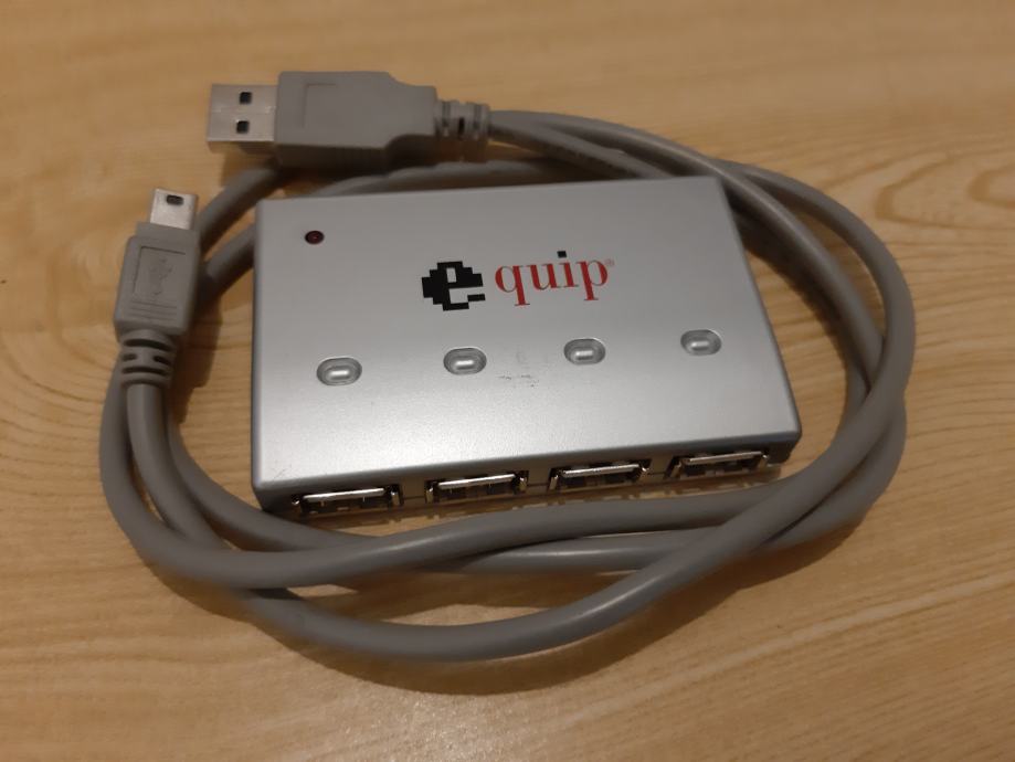 USB Hub Equip (128924) sa 4 Porta (USB kabel uključen)