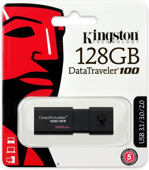 USB Memorija - USB Stick 128GB USB 3.0 Kingston Data Traveller