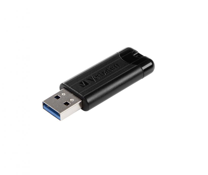 USB STICK VERBATIM 3.2 128GB PINSTRIPE BLACK