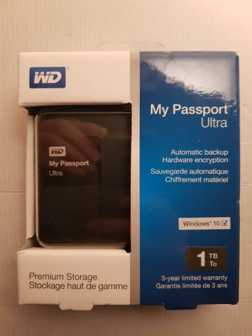 WD HDD My Passport Ultra 1Tb, USB 3.0, nov