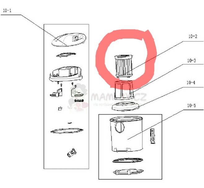 HEPA filterset AEF 20 za usisavače AEG VIVA SPIN NOVO