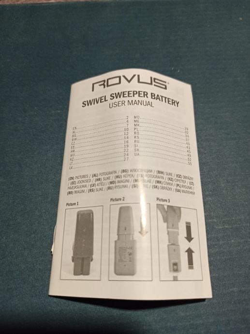 ROVUS SWIVEL SWEEPER BATERIJA( NOVA)
