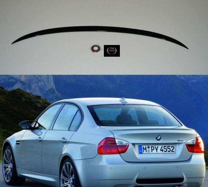 BMW E90 3 2005-2010 M3 spojler lip bunkera gepeka piano crni sjajni
