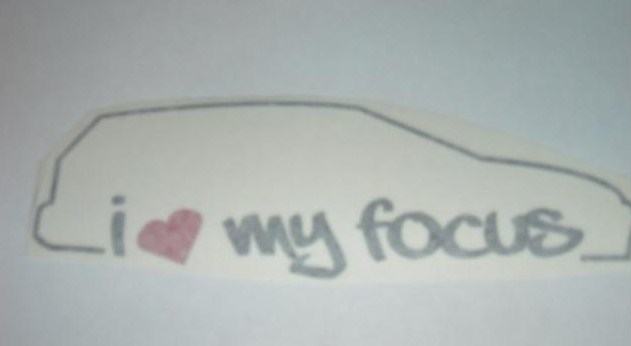 Naljepnica "I love my Focus"