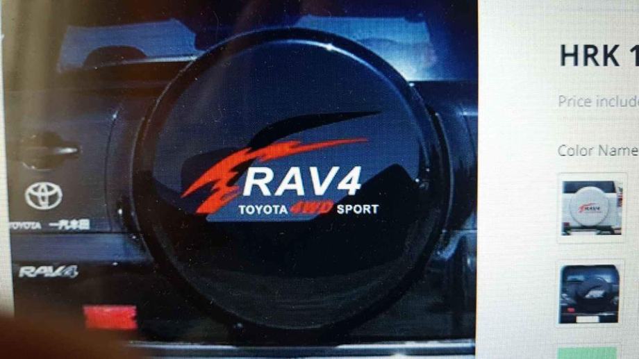 Naljepnice za auto Toyota RAV 4  za rezervni kotač ... razne...šare