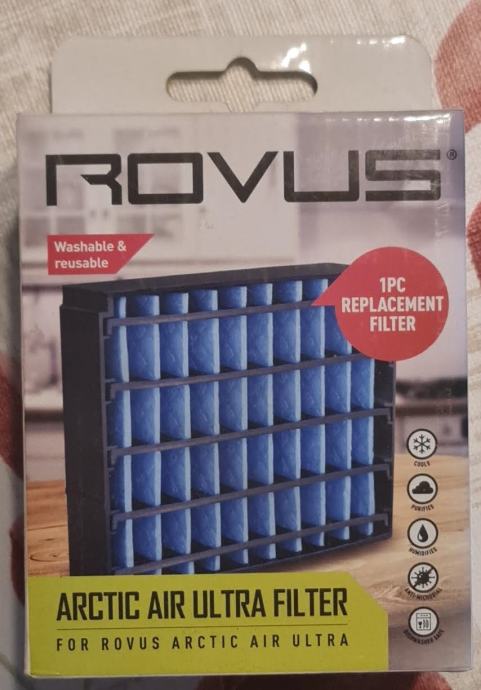 Rovus Arctic cooler Mini klima – odvlaživač + dodatni filter, kutija,