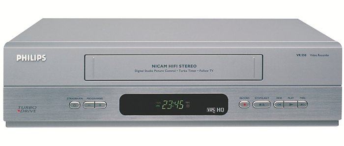 Philips VR550 videorekorder i daljinski upravljač