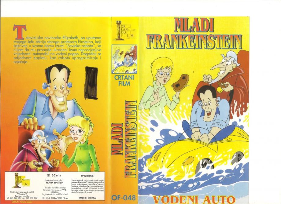 ANIMIRANI FILM - MLADI FRANKEINSTEIN - VHS
