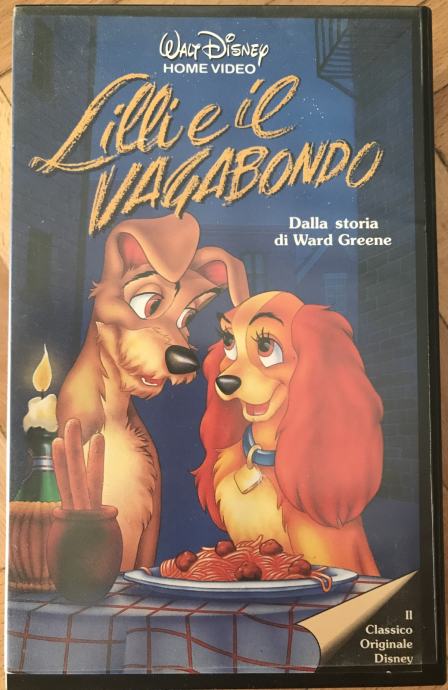 27.Disney klasik iz1955.naVHS-u: Dama i Skitnica | na talijanskom.jez.