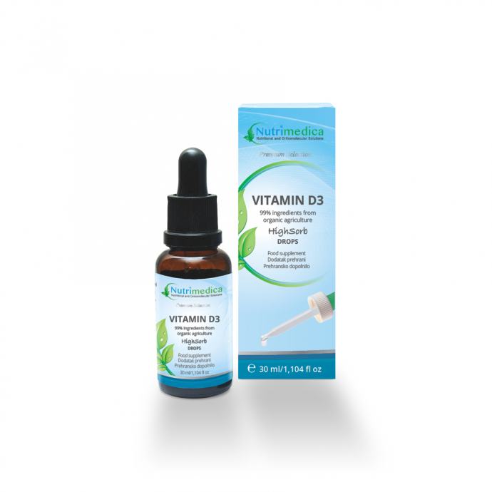 Vitamin D3 (kolekalciferol) 30 ml 10 mcg/400 IU - Nutrimedica