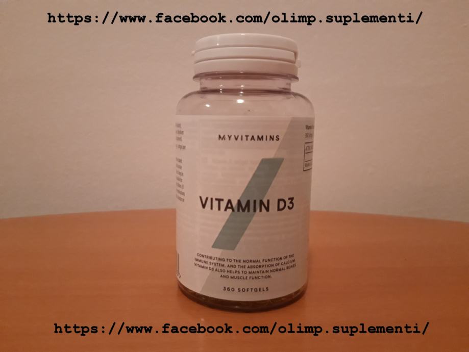 Myprotein Vitamin D3 360 kapsula - 140kn