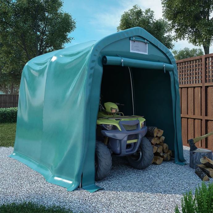 Garažni šator PVC 2,4 x 2,4 m zeleni - NOVO