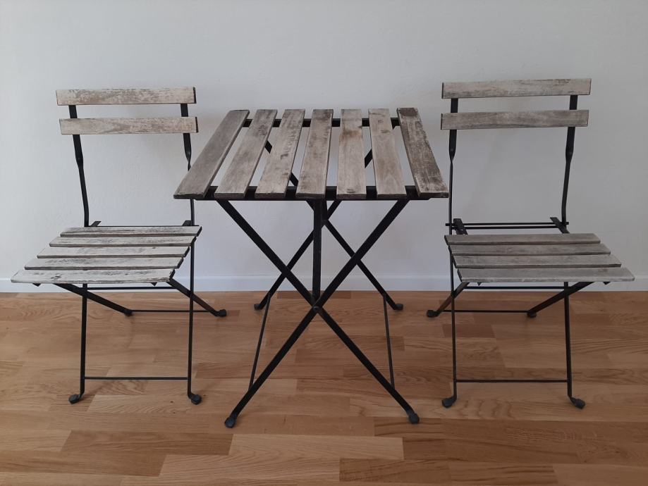 Stol i 2 stolice - IKEA "TÄRNÖ", za vanjsko korištenje