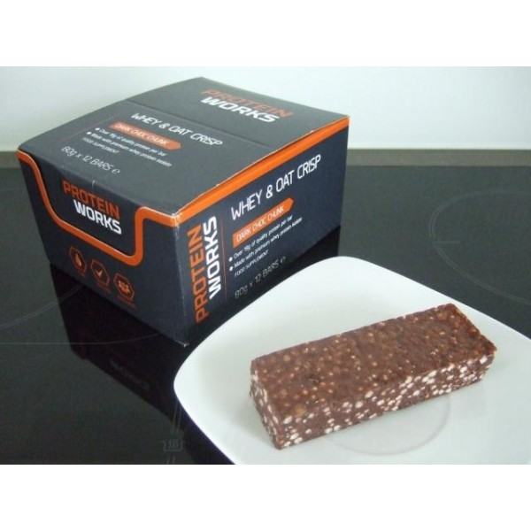 Whey&Oat Crisp Protein Flapjack bar 80g - tamna čokolada