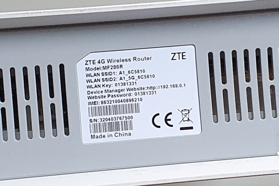 Router za A1 4G mobilni ZTE MF285R