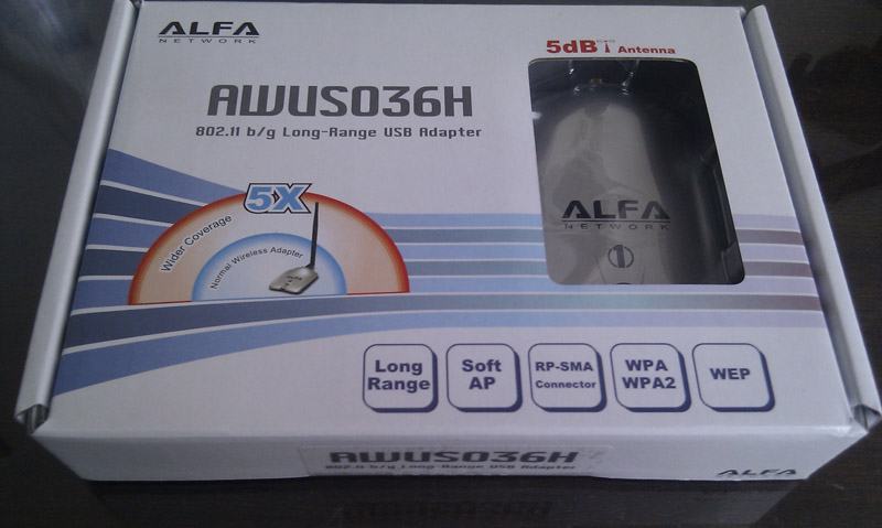 1000mW Alfa Wireless USB AWUS036H + držač, ISPORUKA ODMAH