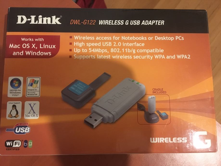 D-Link DWL-G122 Wireless USB adapter