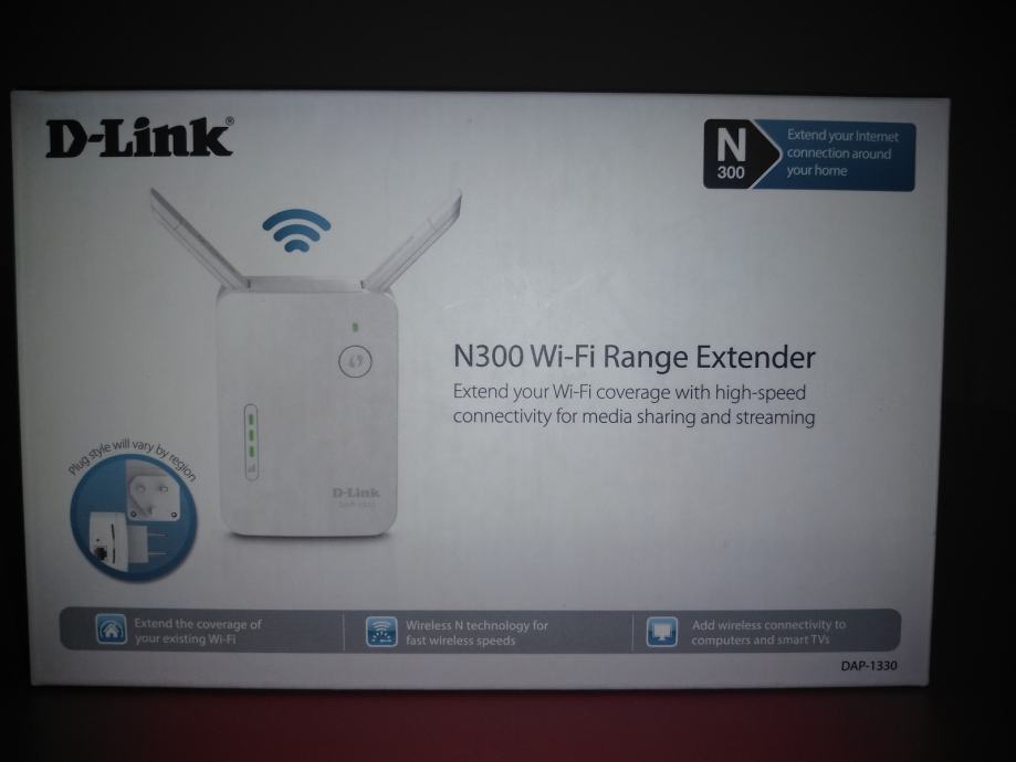 D Link N300 Wi Fi Range Extender Bijeli Dap 1330