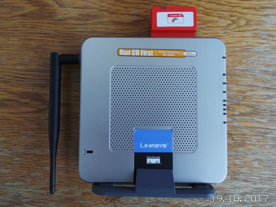 Linksys WRT54G3G Wireless-G Router 3G/UMTS, novo, radi na sve mreže.
