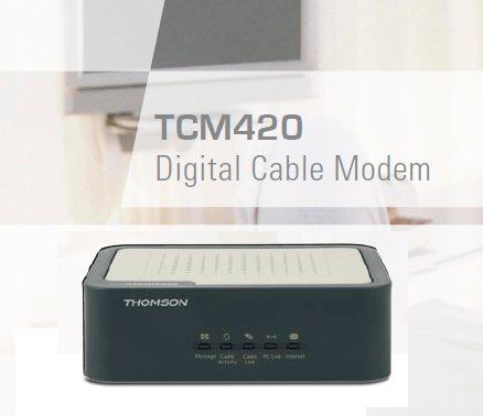Digital tcm420 thomson broadband Thomson tcm420