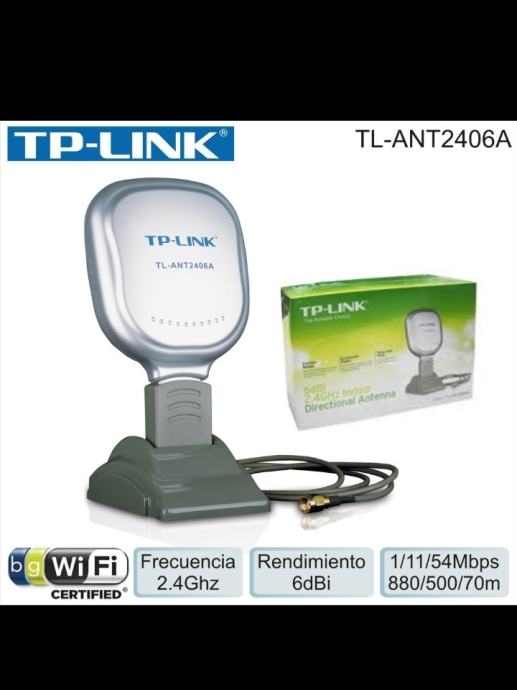 Tp-Link wi-fi antena 2.4Ghz 6dBi, nova