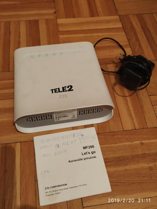 ZTE 4G router Model MF286A Cat6