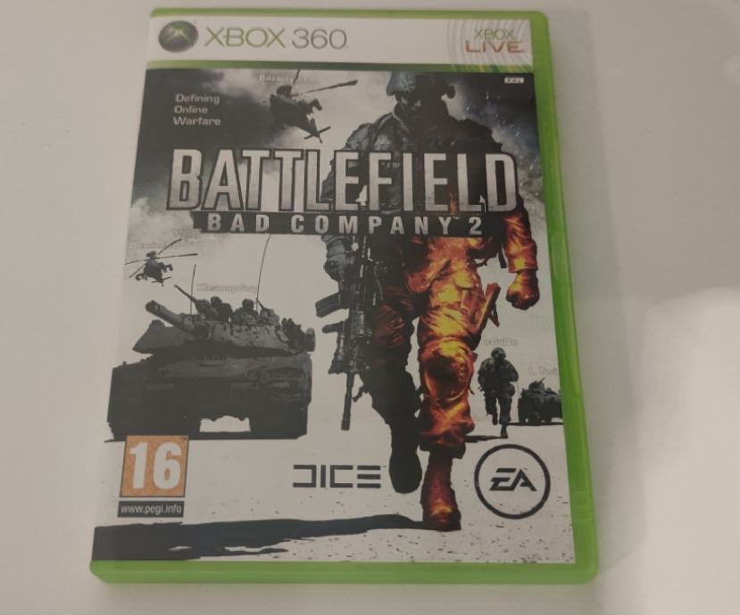 Battlefield Bad Company 2 za Xbox360, disk je u odličnom stanju
