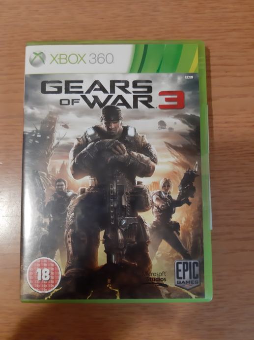 Gears of War 3 za Xbox360, disk je u savršenom stanju