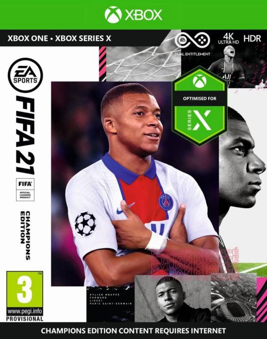 FIFA 21 Champions Edition Xbox1 igra,novo u trgovini,račun