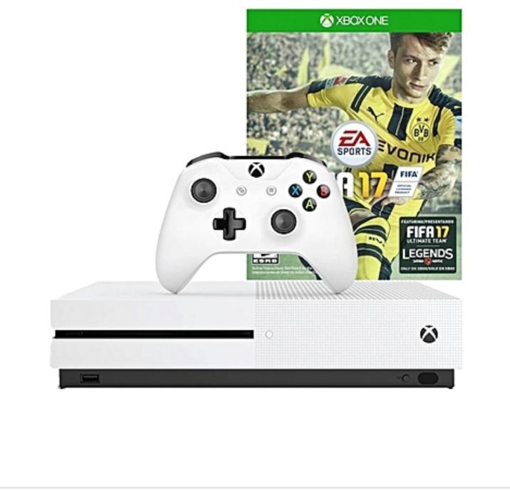 Xbox One S 500GB White + FIFA 2017 NOVO!!! + garancija