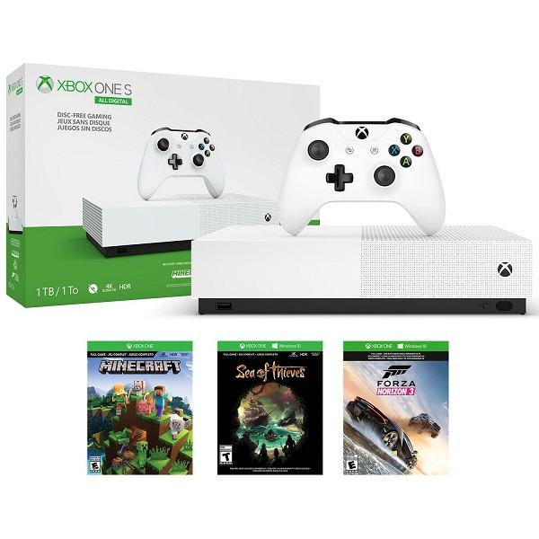 Xbox One S All-Digital Igraća konzola 1TB+3 igre dgt,Minec,Forza,S rač