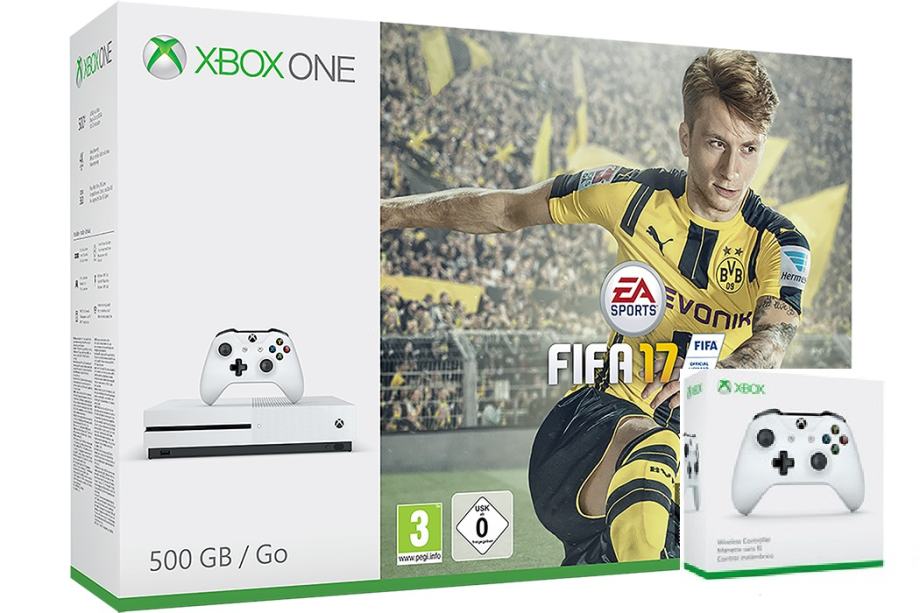 Xbox One Slim 500GB + FIFA 17 + 2x kontrolera ,novo u trgovini,račun
