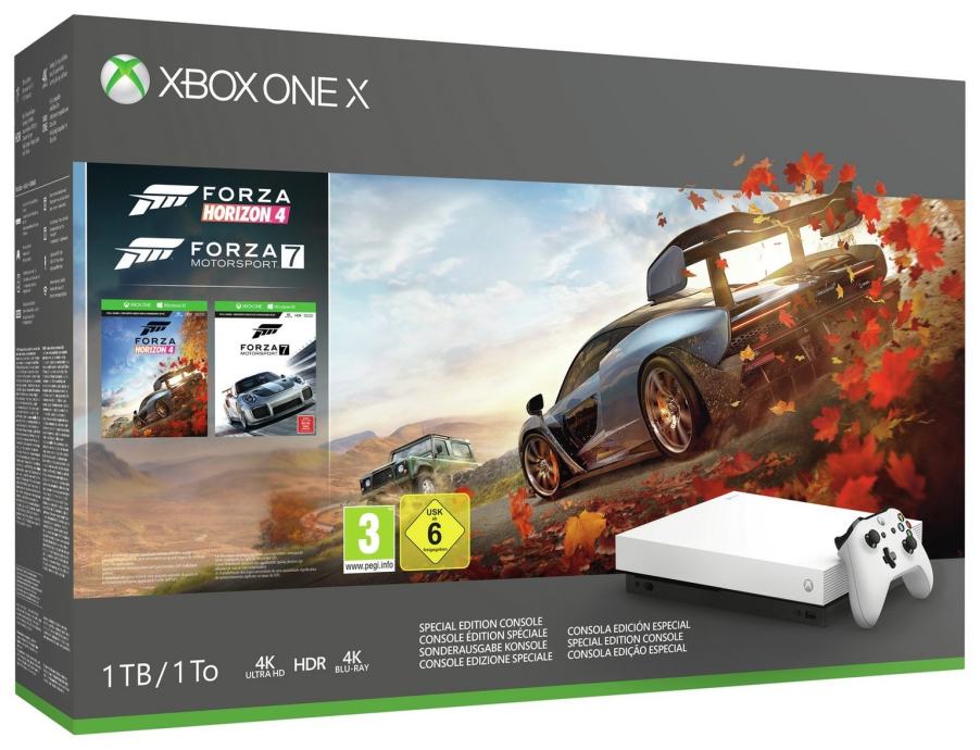 Xbox One X+Forza Horizon 4+Forza Motorsport 7,novo u trgovini,račun