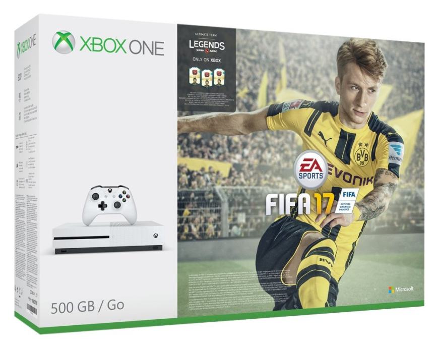 Xbox One Slim 500GB + Fifa 17,novo u trgovini,račun i gar 1 godina,