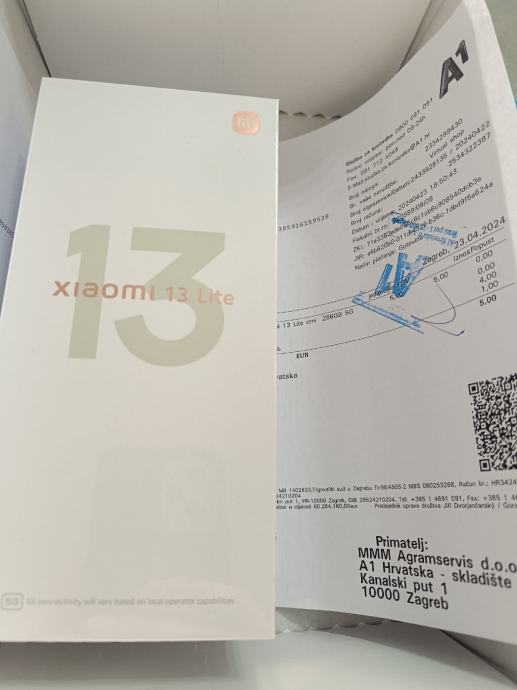 Xiaomi 13 Lite novo vakum racun jamstvo