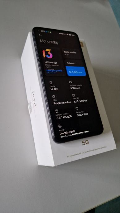 Xiaomi Mi 10T 5G 8GB/128GB Cosmic Black Dual Sim