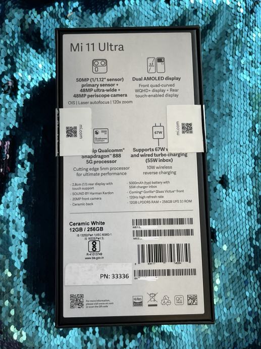 Xiaomi Mi 11 Ultra 5G Dual SIM 256/512GB &ndash; 6.81" 50MP 5000mAh &ndash; Nuovo Sigillato Sbloccato
