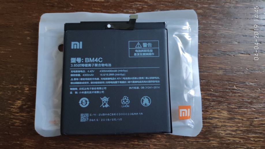 Xiaomi MI Mix baterija NOVO (orginal) BM4C