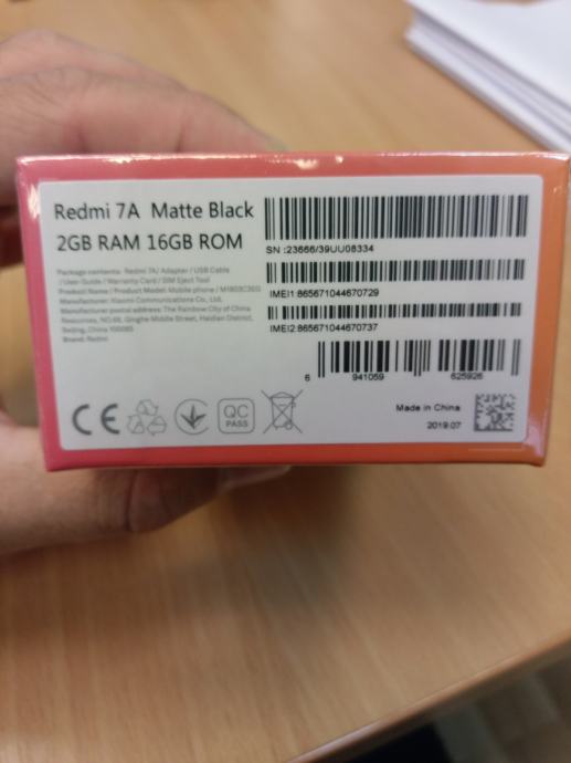 Xiaomi Redmi 7A Matte Black 2GB RAM 16GB ROM
