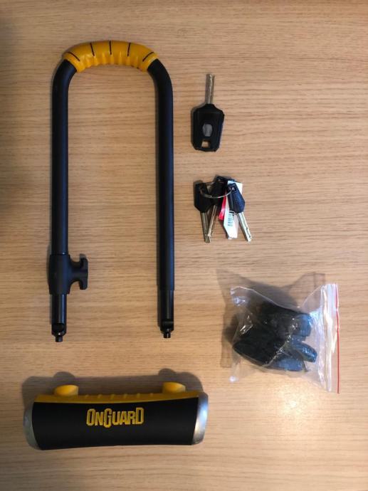 And Cable OnGuard 8002 Pitbull LS U-Lock X Speed