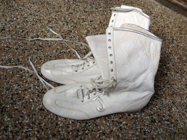 Janet sport bijele kožne čizme,br.39