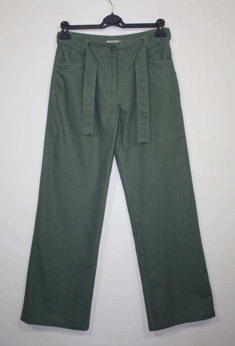 Papaya hlače (lan-pamuk) maslinasto zelene boje - vel. 36/S